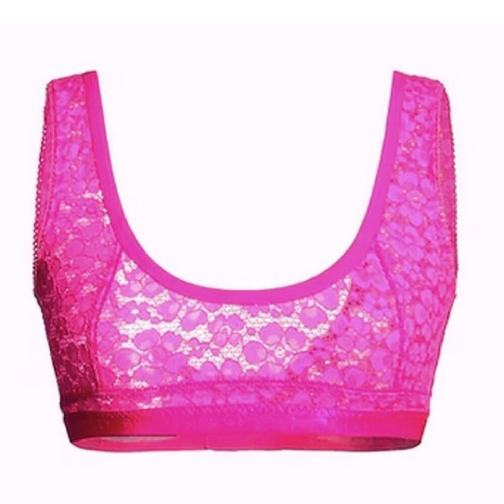 Stella McCartney Fuchsia Lace Bralette